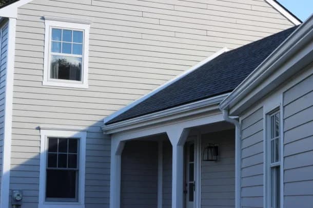 New double-hung replacement window on a Cumberland Center home