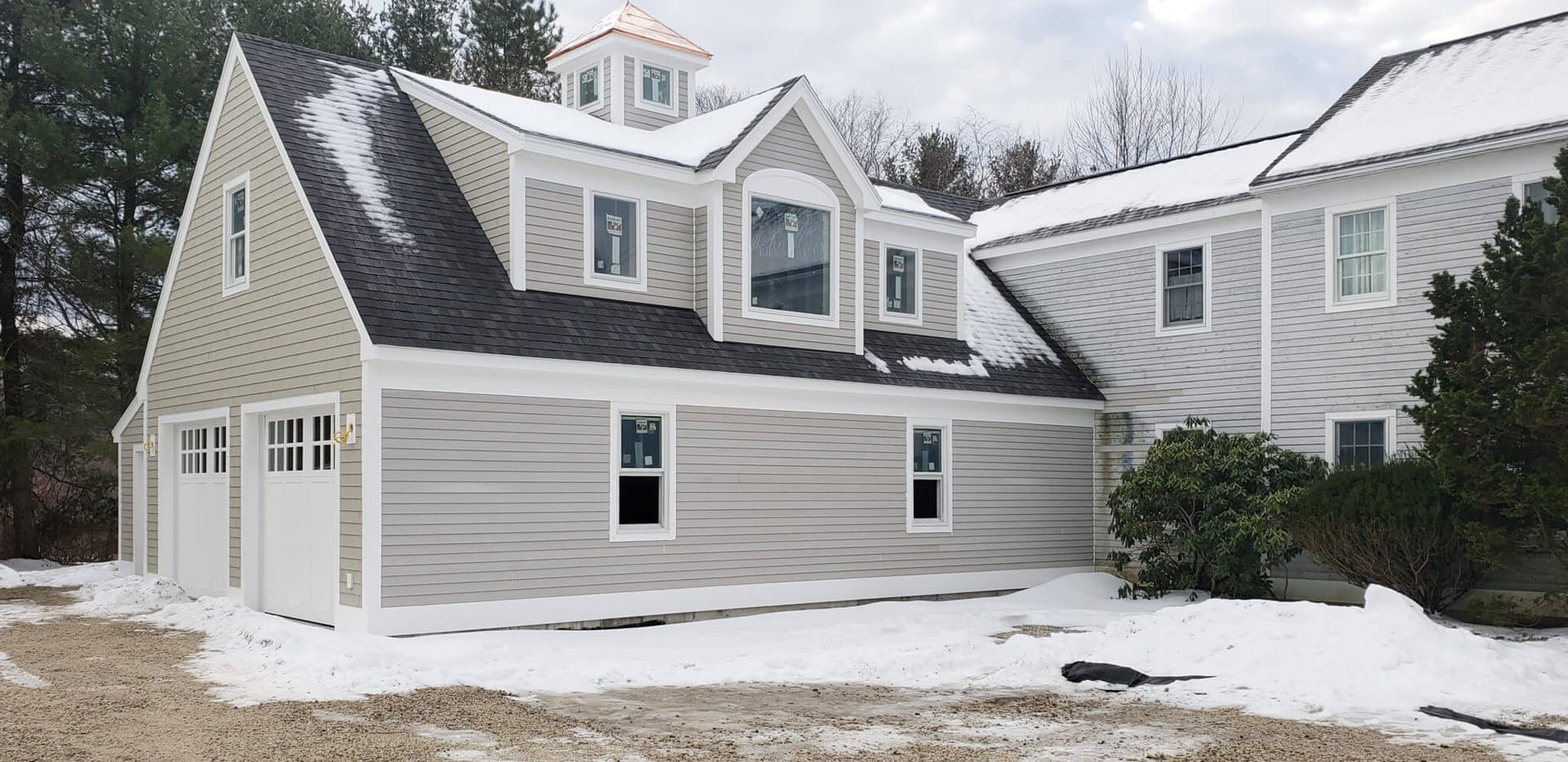 New siding on a home in York County, Maine