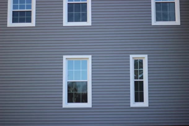 Maibec cedar shingle siding on a North Deering farmhouse