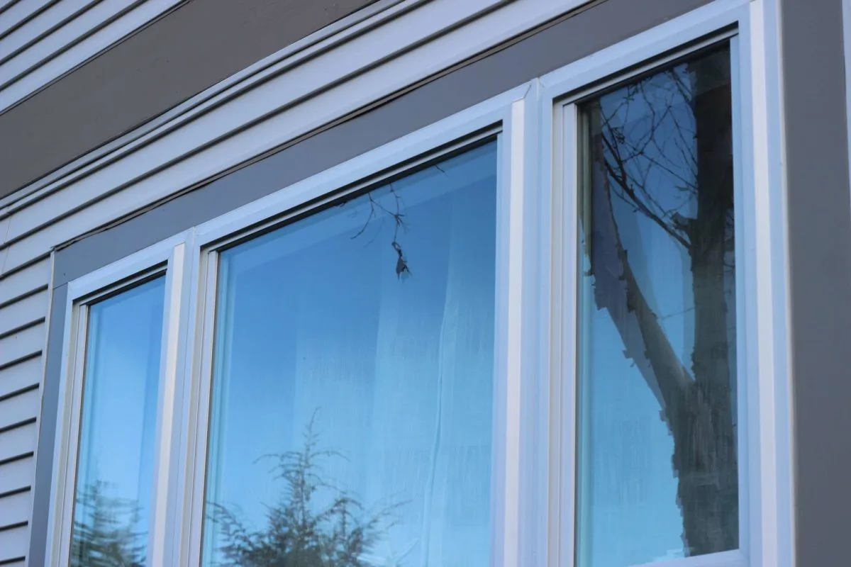 Vinyl replacement windows installed on a Yarmouth home